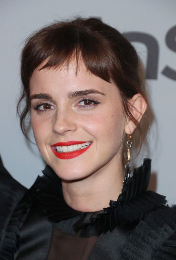 baby bangs - micro bangs by emma watson