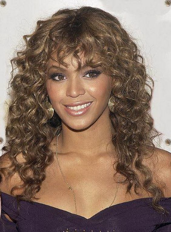 curly bangs beyonce