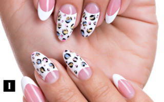 cow print nails - IamStylishForever website